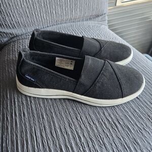 Lands' End Women's Black Canvas Flats